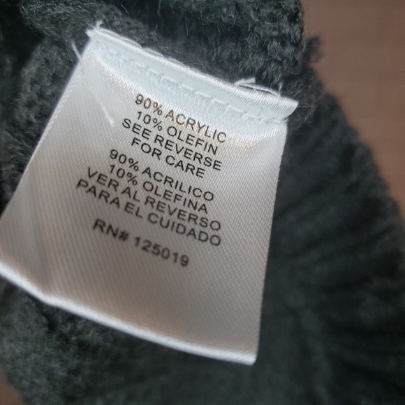 Joseph A. Oversized Cable Knit Sweater in Charcoal heather - Size XS - Picture 5 of 9